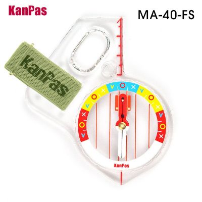 KANPAS เข็มทิศหลักปรับทิศทางเข็มทิศขนาดหัวแม่มือทิศทางพื้นฐานและระดับเริ่มต้น MA-40-FS อุปกรณ์อิเล็กทรอนิกส์ระบบนำทางเข็มทิศกีฬาที่ทนทาน