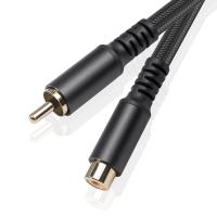 RCA Extension Cable RCA Audio Video Cable RCA Male To Female Cord for Speaker, Subwoofer, Camera, HDTV, Amplifier