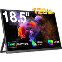 PERFECT 18 UMAX 18.5 "120Hz Monitor จอแสดงผลสำหรับเล่นเกมแบบพกพา VESA พร้อม USB Type C MINI HDMI Monitor สำหรับ pcs แล็ปท็อป X SWITCH