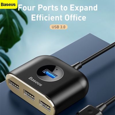 Baseus อะแดปเตอร์ฮับ USB 3.0 เป็น USB 4 พอร์ต สําหรับแล็ปท็อป