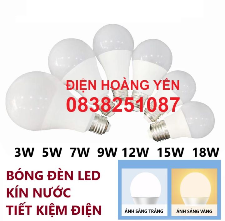 Bóng đèn LED BULB kín nước 3w đến 18w | Lazada.vn