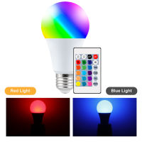 E27 3000-6500K หลอดไฟ IR รีโมทคอนโทรลหลอดไฟไฟส่องสว่างไฟ RGB LED กลางคืน