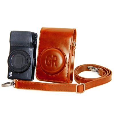 PLZ กระเป๋าตัวกล้องหนัง PU แบบเต็มพร้อมสายสำหรับ Ricoh Gr/gri/grii/ GRIII, Casio ZR1200 / ZR1500/ ZR2000/ ZR3500, ZR3600 / ZR3700 / ZR5500