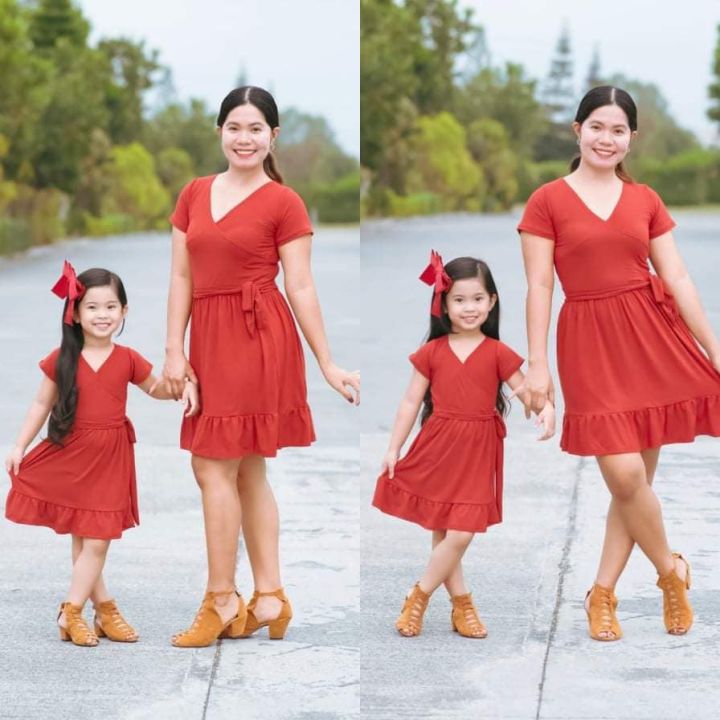 Lazada mother outlet and daughter dress