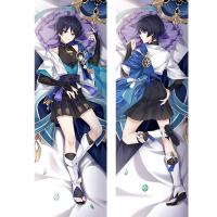 {ความคิดสร้างสรรค์ของตกแต่งบ้าน} Genshin Impact Wanderer Dakimakura Kunikuzushi เคสหมอนกอด Scaramouche เครื่องนอนสำหรับบ้านเรือนผู้ชายปลอกหมอน Balladeer