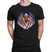 Unique Closed Wings T-Shirts For Men O Neck T Shirt The American The Symbol Of A Country Short Sleeve Tee Shirt 【Size S-4XL-5XL-6XL】