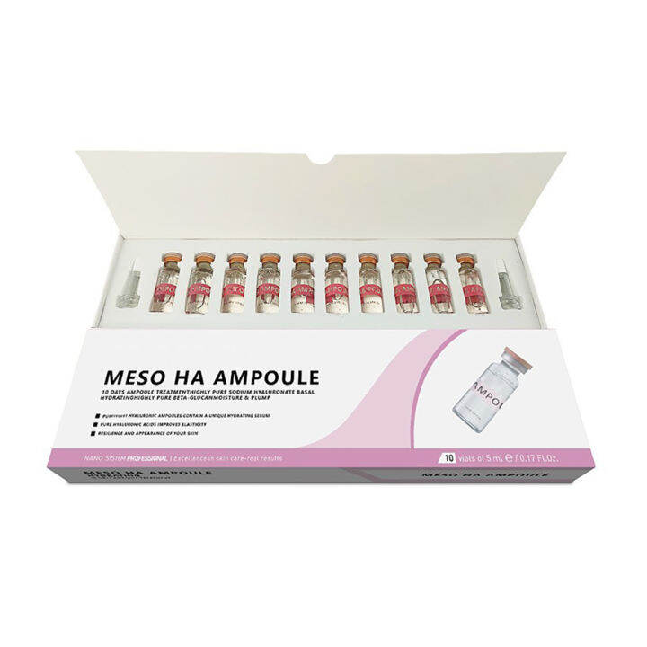 10 Bottles Ampoule Treatment Nano Derma Roller Cosmetic Highly Pure