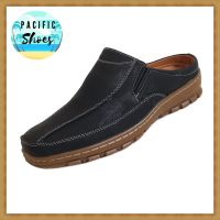 BINSIN by BAOJI รองเท้าเปิดส้นชาย รุ่น KH008 สีดำ รองเท้าแตะสวมชาย by Pacific Shoes