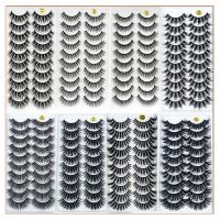 5/10Pairs 3D Mink Lashes Natural Eyelashes Dramatic False Eyelashes Faux Cils Makeup Wholesale Faux Eyelash Extension maquiagem