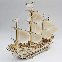 Wooden simulation sailing boat model ManualdiyAdults make wooden toys assembled from wood by traveling ships