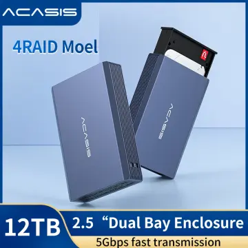 ORICO RAID Dual Bay M.2 SSD Enclosure Case Support M2 NGFF SATA SSD Support  PM/RAID 0/RAID 1/JBOD Mode Computer Accessories