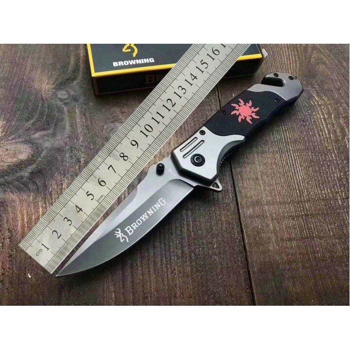 มีดพับ-browning-folding-knife-f118-มีดพับ-มีดพก-มีดแคมป์ปิ้ง-มีดเดินป่า-มีดป้องกันตัว-มีดพับอเนกประสงค์