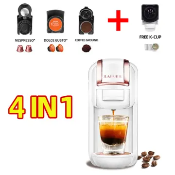 HiBREW 4 in 1 Multiple Capsule Machine and Milk Frother Combo, Black & –  Coffee Supplies USA