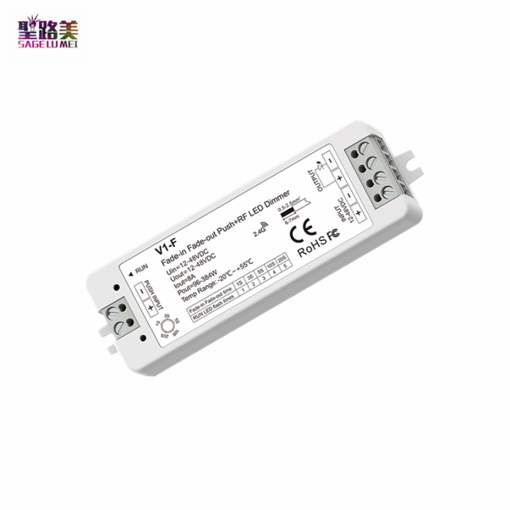 1ch-8a-12v-48vdc-24v-cv-fade-in-fade-out-led-dimmer-push-dim-v1-f-5-fading-speedstep-less-dimming-for-single-color-strip-light