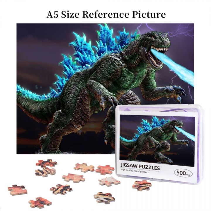 science-fiction-godzilla-wooden-jigsaw-puzzle-500-pieces-educational-toy-painting-art-decor-decompression-toys-500pcs