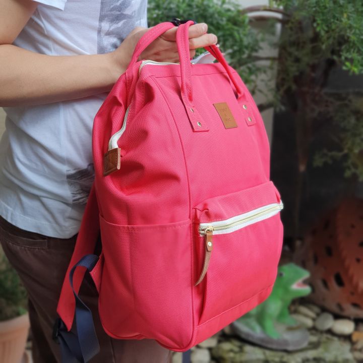 Original A.N.E.L.L.O Japan X WPC Water Repellent Backpack - Coral Pink ...