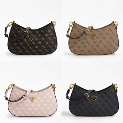 GUESS European and American simple printed mother-in-law bag underarm dumpling crescent bag one-shoulder handbag