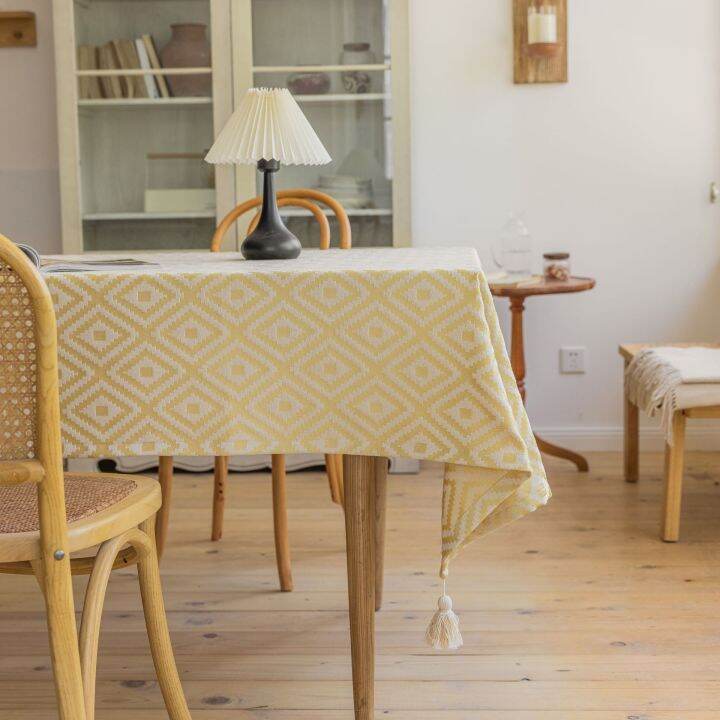 cod-yiman-qiyun-jacquard-diamond-shaped-tablecloth-tassel-country-home-dining-factory-direct-supply