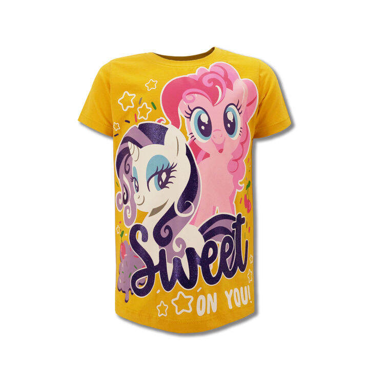 my-little-pony-เสื้อยืดคอกลม-เสื้อคอกลม-ผ้าคอตตอนสแปนเด็กซ์-ลายโพนี่-จาก-nadreams-เนื้อผ้าเกรดดี-นุ่มมาก