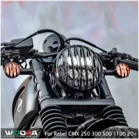 ไฟหน้าฝาปิดตะแกรงสำหรับ Honda Rebel CMX 250 300 500 1100หลอดไฟหน้าเครื่องป้องกันสำหรับ CMX500 CMX1100 2020 2021