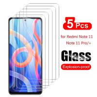 [Electronic film] 5ชิ้นป้องกันหน้าจอสำหรับ Xiaomi R Edmi หมายเหตุ11 Pro พลัส11วินาที11ครั้ง5กรัมกระจกแกร่งพรีเมี่ยมโล่โทรศัพท์ฟิล์ม9H 0.26มิลลิเมตร