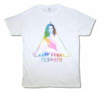 Katy PERRY Prismatic ทัวร์ L-SJ Mens เสื้อสีขาวอย่างเป็นทางการผู้ใหญ่