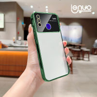 Lenuo เคสป้องกันฟิล์มเลนส์ใสใหม่หรูหราสำหรับ Tecno Spark 6 Go Soft TPU ฝาหลังเคสกันกระแทกแบบชุบ