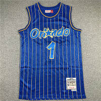 Ready Stock 22/23 Top Quality Mens Basketball Jersey 2020 Mens Orlando Magic 1 Anfernee Hardaway Mitchell Ness Blue Swingman Jersey