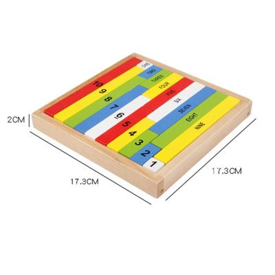คณิตศาสตร์ไม้ Montessori อาคารบล็อกประสานมือและตามือความยืดหยุ่นเด็กเด็กในช่วงต้นของการศึกษาของเล่น