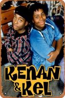 Kenan &amp; Kel โปสเตอร์ภาพยนตร์ดีบุกสัญลักษณ์คนดังโปสเตอร์ภาพยนตร์ของขวัญโปสเตอร์ทีวีคาราโอเกะมนุษย์ถ้ำบาร์คาเฟ่ดนตรี8x1การตกแต่งศิลปะย้อนยุค2ป้ายโลหะคละสี8X12นิ้ว