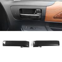 brand new 2Pcs Carbon Fiber Car Inner Door Handle Trim Pull Grab Panel Handle Cover for Toyota FJ Cruiser 2007 2014