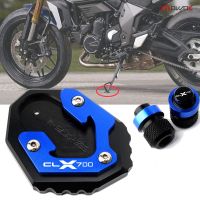 For CFMOTO 700CLX 700 CLX 700CL-X CLX700 2020 2021 Motorcycle Accessories Tire Valve Caps Kickstand Foot Enlarger Side Stand Pad