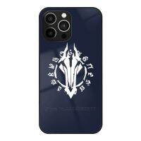 【เคสโทรศัพท์ Qiqi 】 Darksiders Rune เคสโทรศัพท์ขาวกระจกนิรภัยสำหรับ Iphone 14 13 11 12 Pro 8 7 Plus X Xr Xs 6S 5S สีดำ Rune White