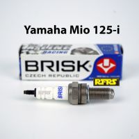 หัวเทียน BRISK X-Line 4 เขี้ยว แกนเงิน Yamaha Mio 125-i Spark Plug (8X21ROA) รองรับทุกน้ำมัน Made in EU