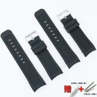 Watch accessories 24mm men 39;s silicone strap buckle for all types of brand business sports watches ladies rubber waterproof strap