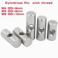 5pcs Barrel Bolts M4 M5 M6 Cylindrical Pin 304 Stainless Steel Dowel Cross Hole Hammer Embedded Nut for Wood Furniture