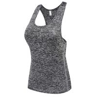 Sleeveless Yoga T Shirts Gym Sports Vest Fitness Base Layer Training Sportswear Running Tank Tops Shirt Female Quick Dry JerseysTH