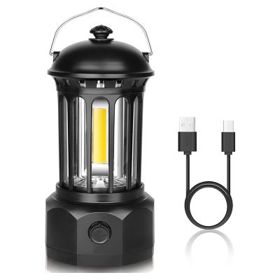 Camping Lantern,COB Rechargeable Battery Lantern,Flashlight for Hurricane, Emergency, Hiking, Outdoor Camping