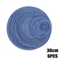 Anti-scald Woven Round Placemat Elegant Tableware Mat Pad Heat Resistant Bowls Coffee Cups Coaster Home Decoration Kitchen Tool