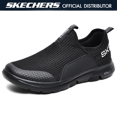 SKECHERS_Gowalk ARCH FIT-แฟชั่นของผู้ชายกีฬารองเท้าผู้ชายรองเท้าลำลองรองเท้าชายรองเท้าผู้ชายรองเท้ากีฬาผู้ชายสีเทา