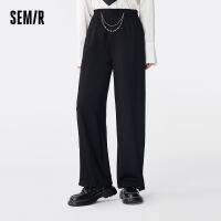 Semir กางเกงลำลองผู้หญิงอารมณ์กางเกงขาตรงทึบ,กางเกงจ๊อกกิ้งเรียบง่ายฤดูร้อน