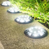 14PCS LED Solar Underground Lamp Solar Garden Deck Light Solar Light Outdoor Solar Decor Lamp Garden Path Floor Light Garden