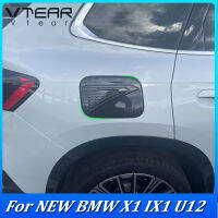 ใหม่ที่คลุมถังน้ำมันรถยนต์ BMW X1 U12 2023 2024 แผ่นตกแต่ง,ABS รูปแบบคาร์บอนไฟเบอร์ชุบโครเมียมอุปกรณ์เสริมชิ้นส่วนวาล์วภายนอกรถยนต์