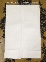 Set of 12 Handkerchiefs Towel White Linen Tea Towels 14"x22"Cloth Guest Hand Dish Kitchen Bathroom Towels