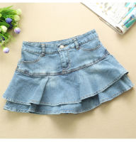 Summer Low Waist A Line Denim Skirt Women Sexy Pleated Mini Jeans Skirts Korean Style Casual Faldas Mujer DQ1281