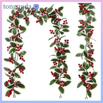 Christmas Artificial Berry Branches Christmas Tree Head Red Fruit