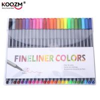 Professional Finliner 0.4 Mm 24 Fineliner Pens Color Fineliners Set Markers Quality Colorful Art Marker Pen Art Painting Fine