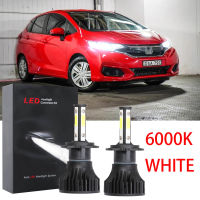 สำหรับ HONDA JAZZ 2002-2019หลอดไฟหน้าไฟฉายคาดศีรษะ2016 2018 2017ไฟหน้ารถมอเตอร์ไซค์แบบ LED 6000K ชุดหลอดไฟเปลี่ยนฮาโลเจน