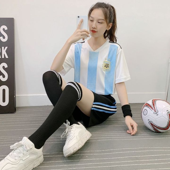 soccer-uniform-female-loose-messi-jersey-suits-students-sports-training-suit-girl-brief-paragraph-football-clothes