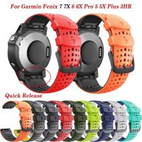 [HOT JUXLLKBKOW 514] 26 22มม. ซิลิโคน Quickfit เข็มขัดสายนาฬิกาสำหรับ Garmin Fenix 7X 7 6X 6 Pro 5X 5 Plus 935 D2 3HR สร้อยข้อมือ Easyfit ข้อมือ Correa